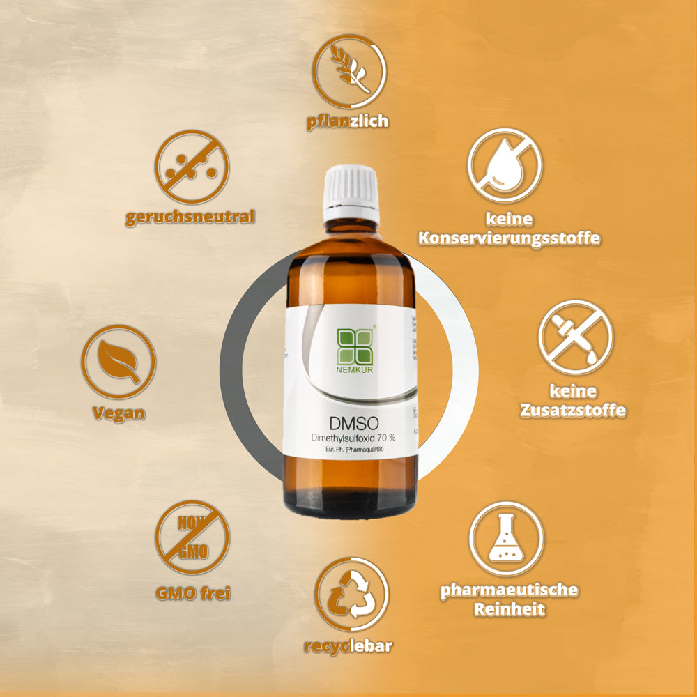 dmso 70/30 100 ml mit sprühkopf, pinsel, pipette - 70% dimethylsulfoxid 30% levitiertes wasser