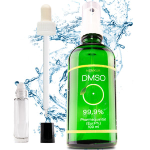 DMSO 99,9% 100 ml mit Sprühkopf, Roll On, Pipette - Dimethylsulfoxid - Eur. Ph. (Pharmaqualität) - nemkur