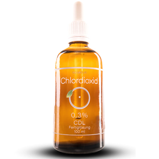CDL Chlordioxid 0,3% aktivierte Fertiglösung CDL/CDS Tropfen, Spray 50-500ml im Braunglas - frisch hergestellt in Deutschland - jede Charge getestet - nemkur