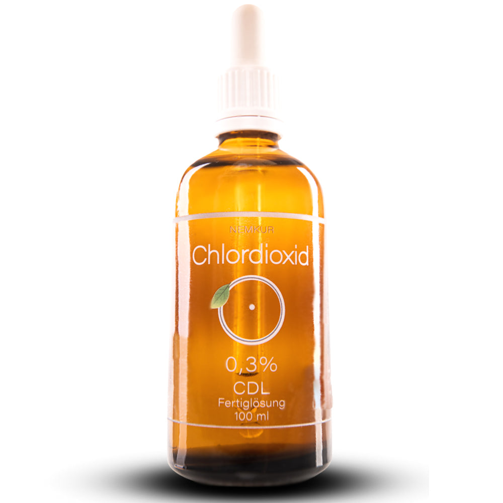 CDL Chlordioxid 0,3% aktivierte Fertiglösung CDL/CDS Tropfen, Spray 50-500ml im Braunglas - frisch hergestellt in Deutschland - jede Charge getestet - nemkur