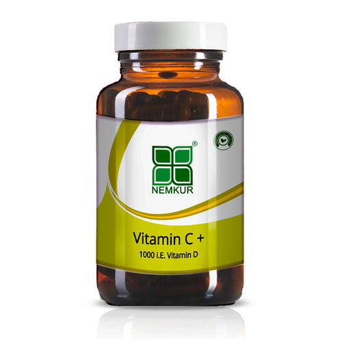 Vitamin C Plus Kapseln mit 1000 i.E. Vitamin D, Manesiumcitrat, Bioflavonoiden und Vitamin B6 - nemkur